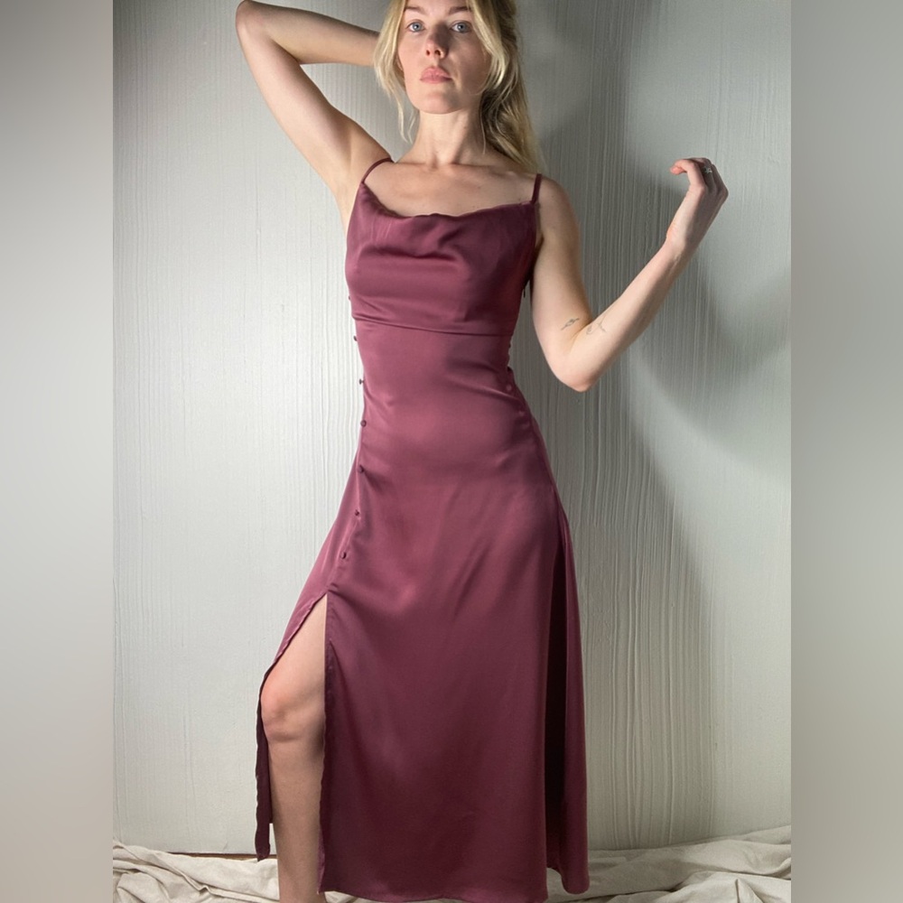Cider Dress Satin Purple/Mauve/Berry
